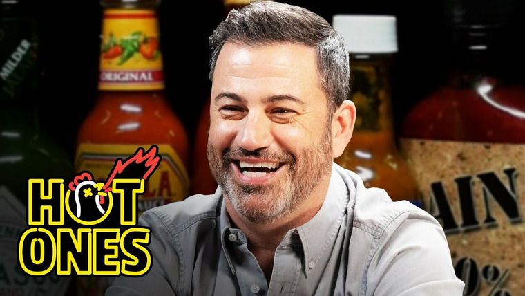 Hot Ones — s16e01 — Jimmy Kimmel Feels Poisoned By Spicy Wings