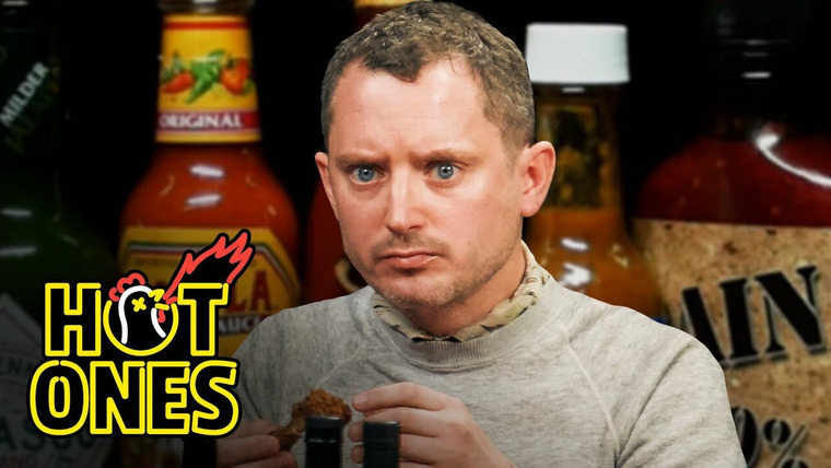 Hot Ones — s15e12 — Elijah Wood Tastes the Lava of Mount Doom While Eating Spicy Wings