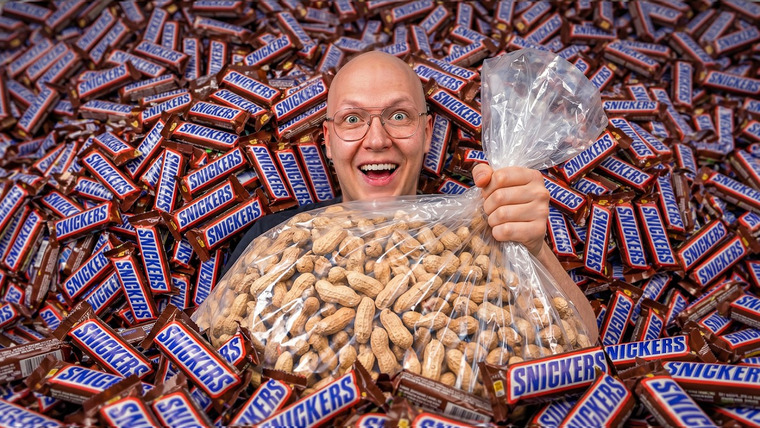 vanzai — s10e04 — СКОЛЬКО ПОЛУЧИТСЯ SNICKERS ИЗ 1 МЕШКА АРАХИСА ?
