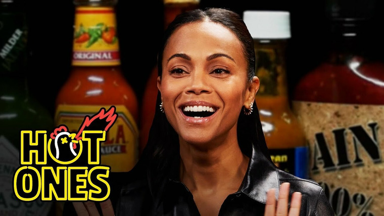 Hot Ones — s19e10 — Zoe Saldaña Gets Scorched By Spicy Wings