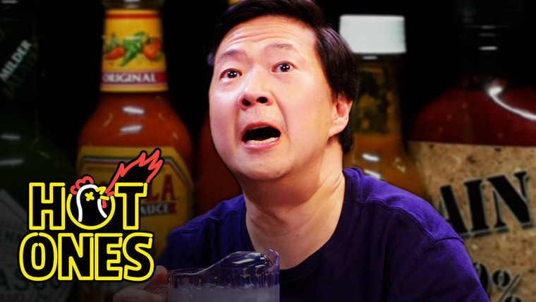 Hot Ones — s08e04 — Ken Jeong Performs a Physical While Eating Spicy Wings