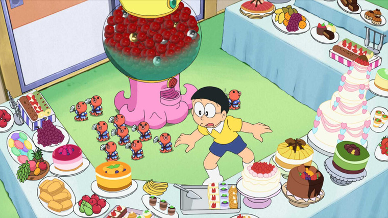 Дораэмон — s16e36 — I Can't Stop Playing the Happy Capsule Toy / Magic Box