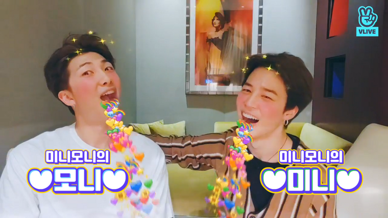 BTS on V App — s05 special-0 — [BTS] 미니모니 마니마니마니 사랑하니까 나는 마니야! 미니모니 진짜 마니 사랑해💜(RM&JIMIN talking about their episode)