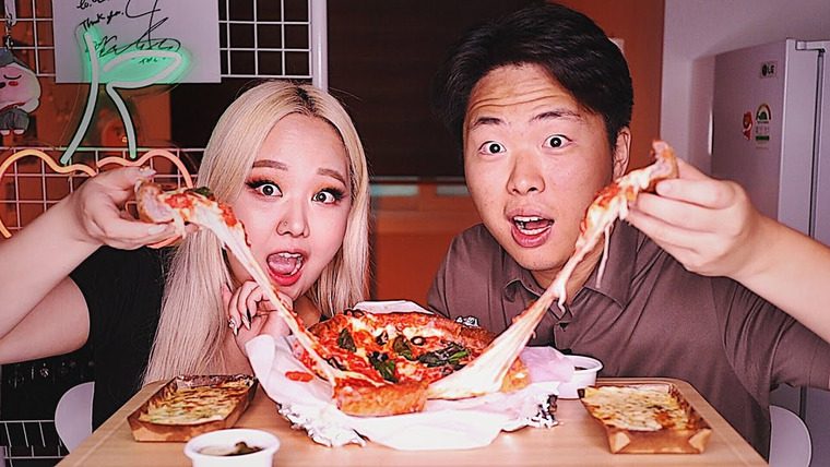 The Tea Party — s07e41 — Самая Сырная Пицца в Корее! Почему Поссорились с Аней?! мукбанг