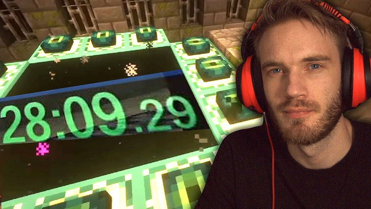 PewDiePie — s12e26 — I Speedrun Minecraft — Minecraft Hardcore #18