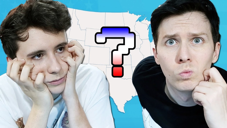 Dan and Phil — s05e27 — Can Dan and Phil guess the USA States?!