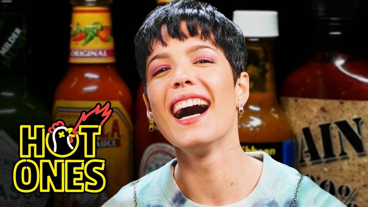 Hot Ones — s11e04 — Halsey Experiences the Jersey Devil While Eating Spicy Wings