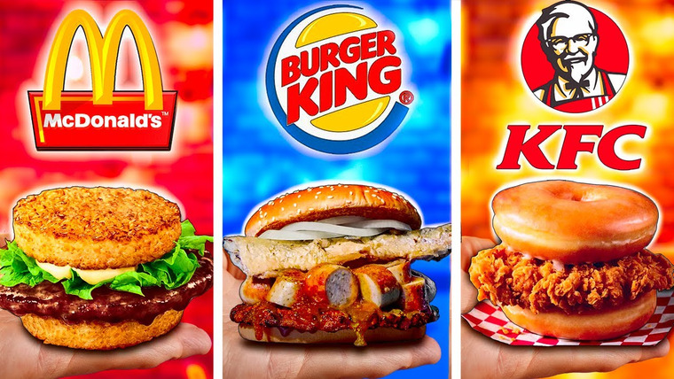 vanzai — s07e10 — ПОВТОРИЛ САМЫЕ РЕДКИЕ БУРГЕРЫ В МИРЕ ИЗ McDonald’s / Burger King / KFC 2