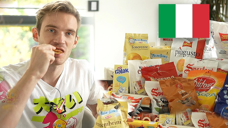 PewDiePie — s12e196 — I ate every single Italian snack.