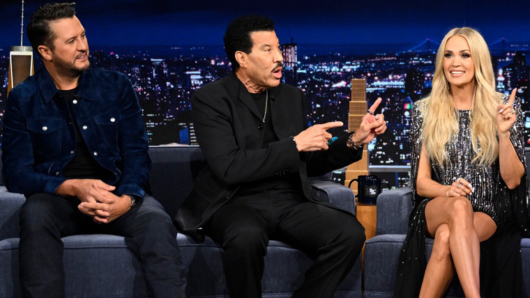 Ночное шоу с Джимми Фэллоном — s2025e31 — Luke Bryan, Lionel Richie, Carrie Underwood, Stephen A. Smith, Kai Cenat, Inhaler