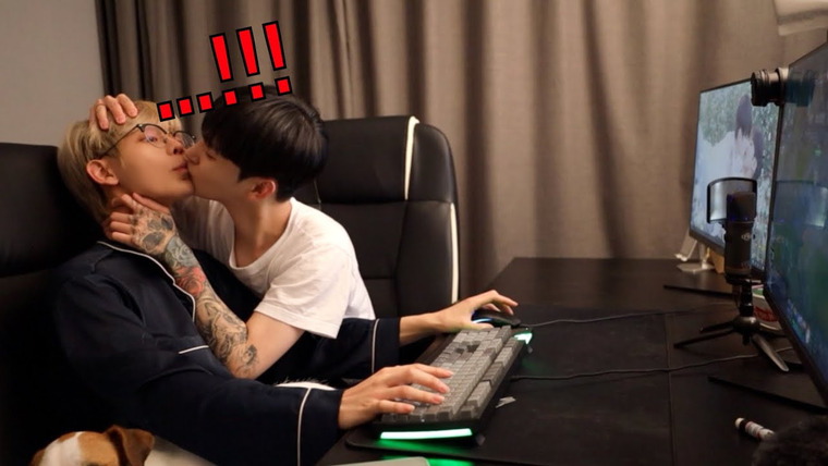 Bosungjun — s2022e16 — Disturbing my boyfriend by kissing him while he’s playing games❤