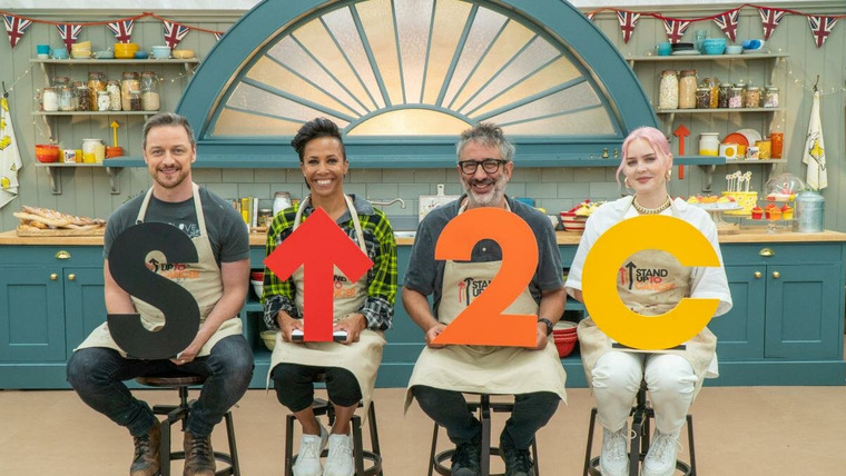 The Great Celebrity Bake Off for SU2C — s04e02 — James McAvoy, Anne-Marie, David Baddiel, Kelly Holmes