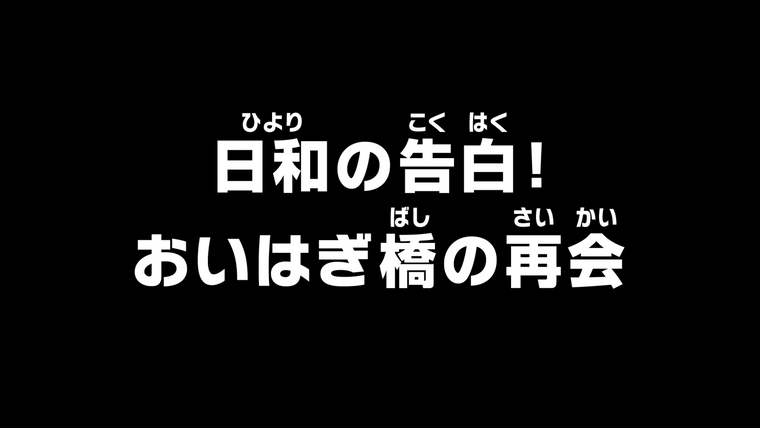 One Piece (JP) — s20e953 — Hiyori's Confession! Reunion on Oihagi Bridge