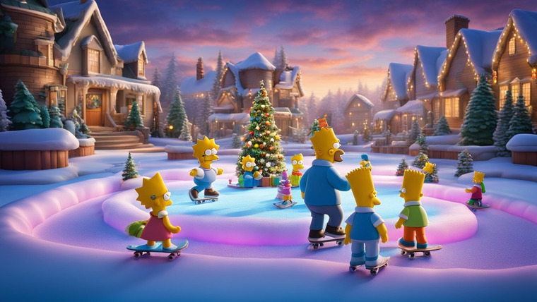 Симпсоны — s21 special-1 — The Simpsons 20th Anniversary Special - In 3-D! on Ice!