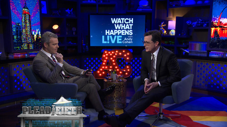 Смотри, что случилось в прямом эфире с Энди Коэном — s14e03 — Stephen Colbert