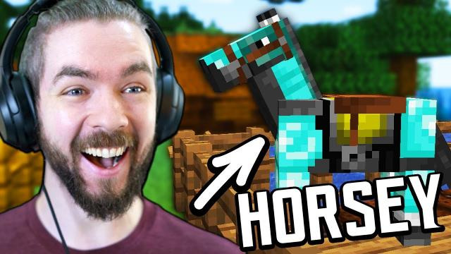 Jacksepticeye — s08e224 — Putting DIAMOND Armor On My New Horse In Minecraft — Part 6