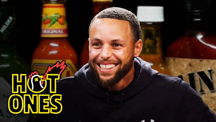 Hot Ones — s21e10 — Stephen Curry Is On Fire While Eating Spicy Wings