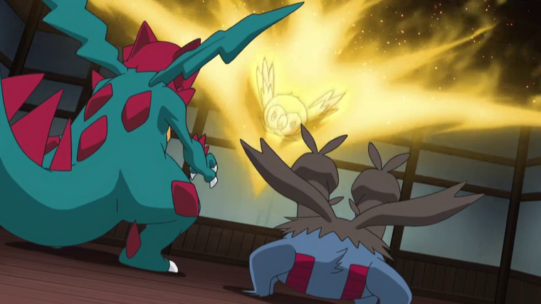 Покемон — s12e118 — Aim for the Top Floor! The Explosive Dragon Gym!!