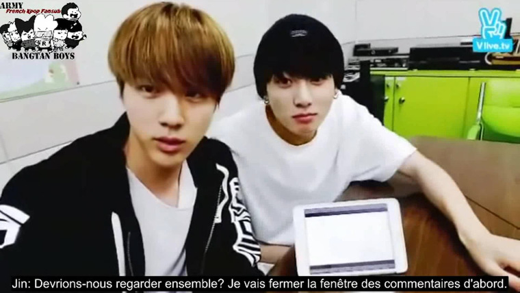 BTS on V App — s01e57 — BTS Live (JIN & JK)