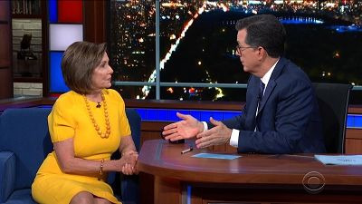Вечернее шоу со Стивеном Колбером — s2019e159 — Nancy Pelosi