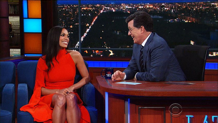The Late Show with Stephen Colbert — s2017e65 — Rosario Dawson, Renée Elise Goldsberry, Moshe Kasher