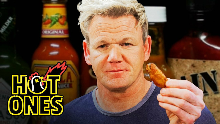 Hot Ones — s08e01 — Gordon Ramsay Savagely Critiques Spicy Wings