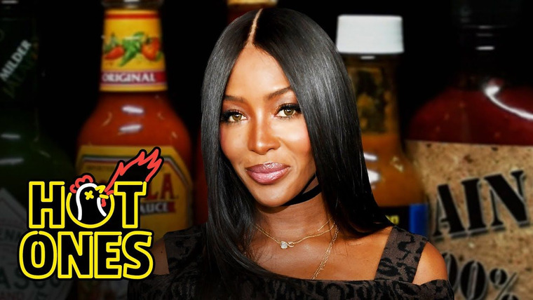Hot Ones — s13e03 — Naomi Campbell Almost Faints While Eating Spicy Wings
