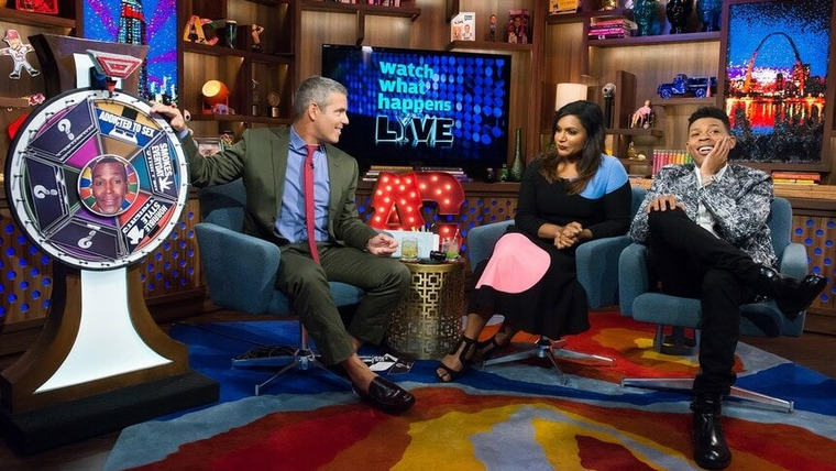 Watch What Happens Live — s12e141 — Mindy Kaling & Bryshere Gray