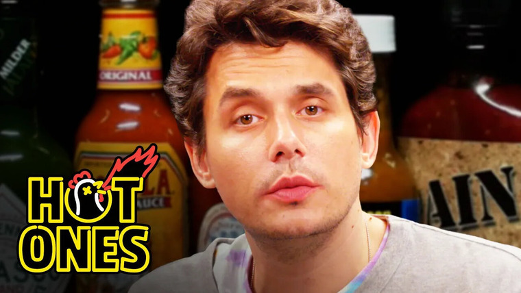 Горячие — s05e16 — John Mayer Has a Sing-Off While Eating Spicy Wings