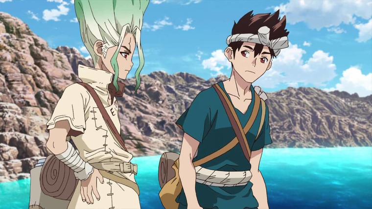 Dr. Stone — s01e12 — Buddies Back to Back