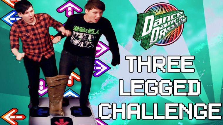 Dan and Phil — s02e15 — THREE-LEGGED DDR CHALLENGE