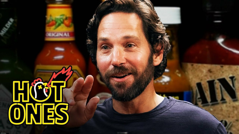 Горячие — s10e05 — Paul Rudd Does a Historic Dab While Eating Spicy Wings