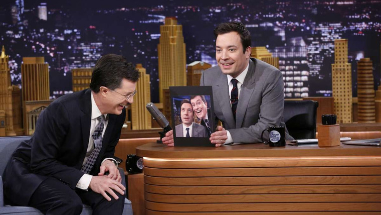The Tonight Show Starring Jimmy Fallon — s2014e15 — Stephen Colbert, Keri Russell, Broken Bells