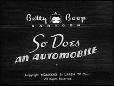 Бетти Буп — s1939e02 — So Does an Automobile