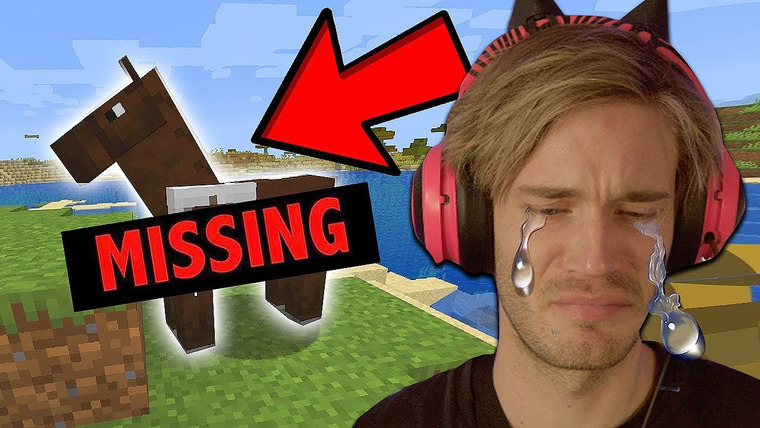 PewDiePie — s10e180 — I LOST my horse in Minecraft (REAL TEARS) — Part 4