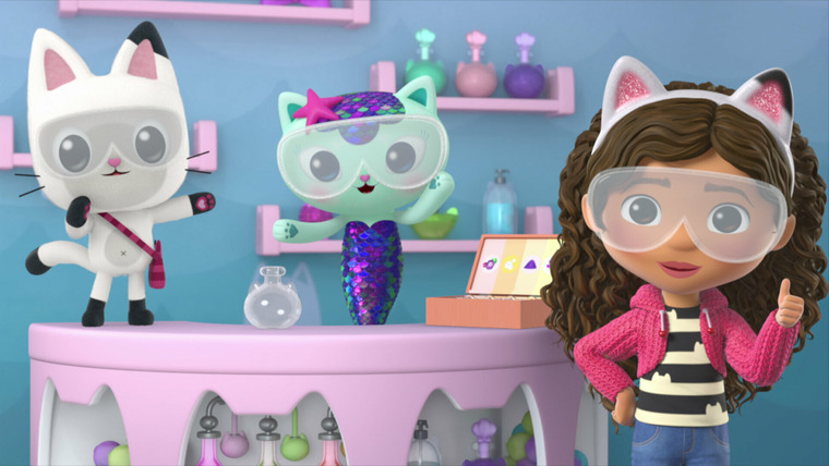 Кукольный домик Габби — s05e01 — Gabby, I Shrunk the Kitties!