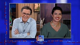 The Late Show with Stephen Colbert — s2021e14 — Priyanka Chopra Jonas, Derek DelGaudio, Frank Oz