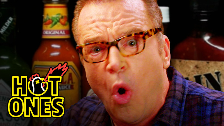 Hot Ones — s03e20 — Tom Arnold Melts Down While Eating Spicy Wings