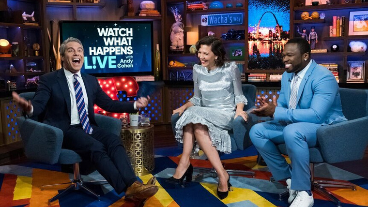 Watch What Happens Live — s14e143 — Maggie Gyllenhaal & 50 Cent