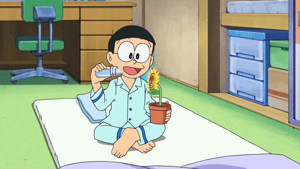 s15e21 — Great Panic! Nobita's Sunflower Diary / The King of Sharpshooting Contest