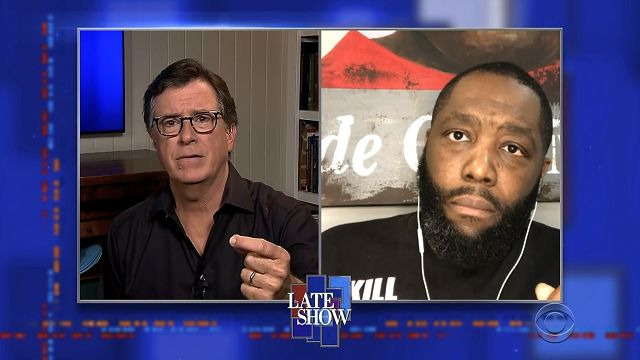 s2020e74 — Stephen Colbert from home, with Killer Mike, Chris Hayes