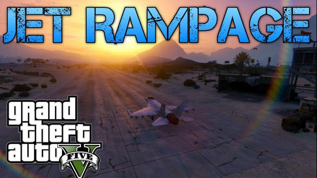 s02e444 — Grand Theft Auto V | MILITARY JET RAMPAGE & FASTEST CAR DOWN CHILIAD | PS3 HD Gameplay