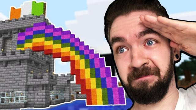 s08e267 — I Built A Rainbow With A POT OF GOLD In Minecraft — Part 23