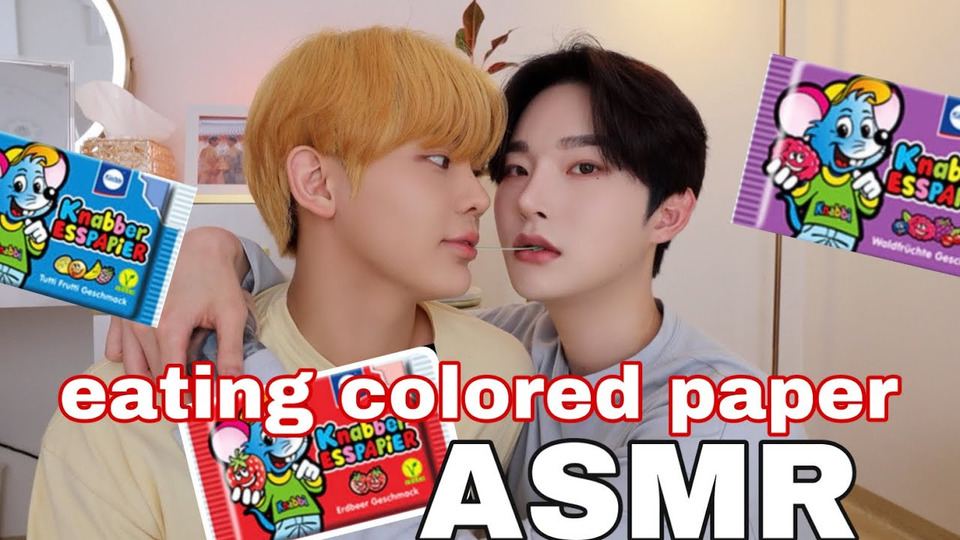 s2021e09 — ASMR eating colored paper
