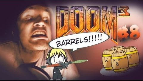 s03e296 — BARRELS ARE HELPING ME :O PARALLEL DOOM UNIVERSE?! - Doom 3 - Playthrough - Part 8