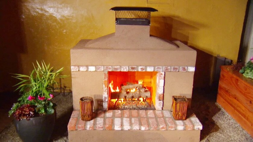 s03e01 — Outdoor Fireplace
