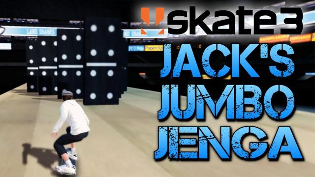 s03e187 — Skate 3 - Part 19 | JACK'S JUMBO JENGA | Skate 3 Funny Moments