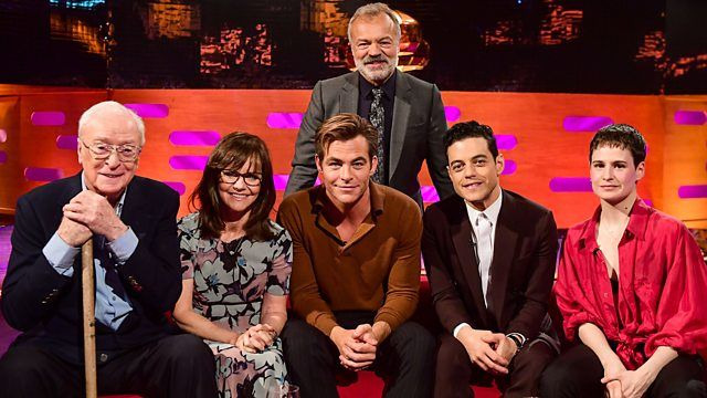 s24e04 — Michael Caine, Chris Pine, Rami Malek, Sally Field, Christine And The Queens