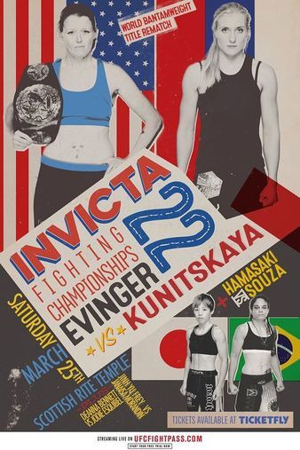 s06e02 — Invicta FC 22: Bantamweight Title Fight: Tonya Evinger vs. Yana Kunitskaya