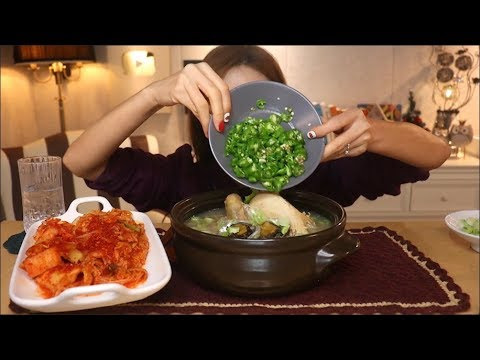 s05e01 — 전복삼계탕 칼국수 청양고추 먹방 mukbang korean eating show